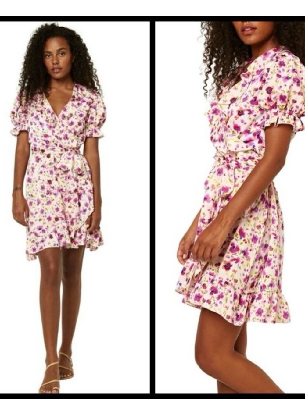 Misa Los Angelo’s floral wrap dress size large